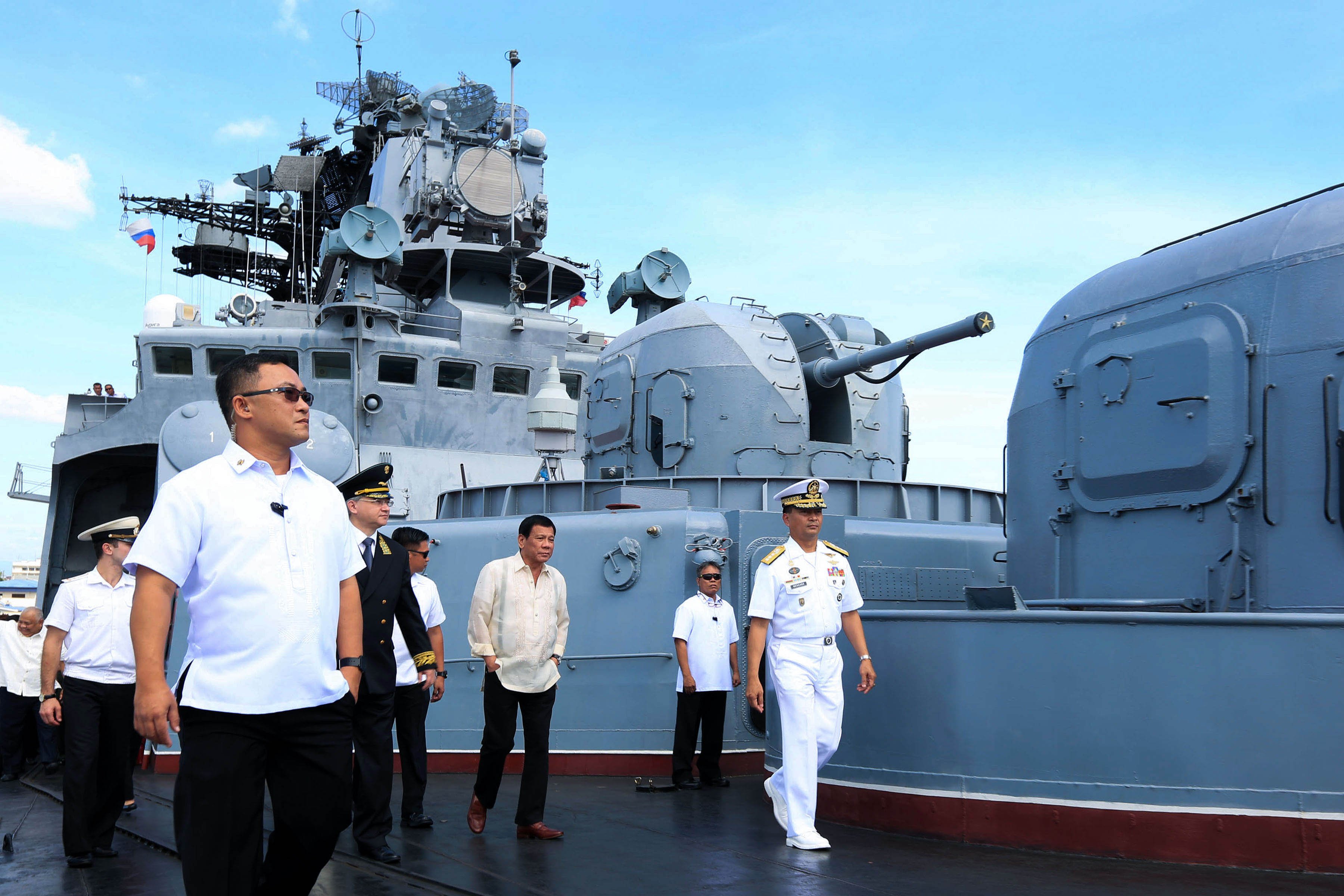 Pres. Duterte tours Admiral Tributs