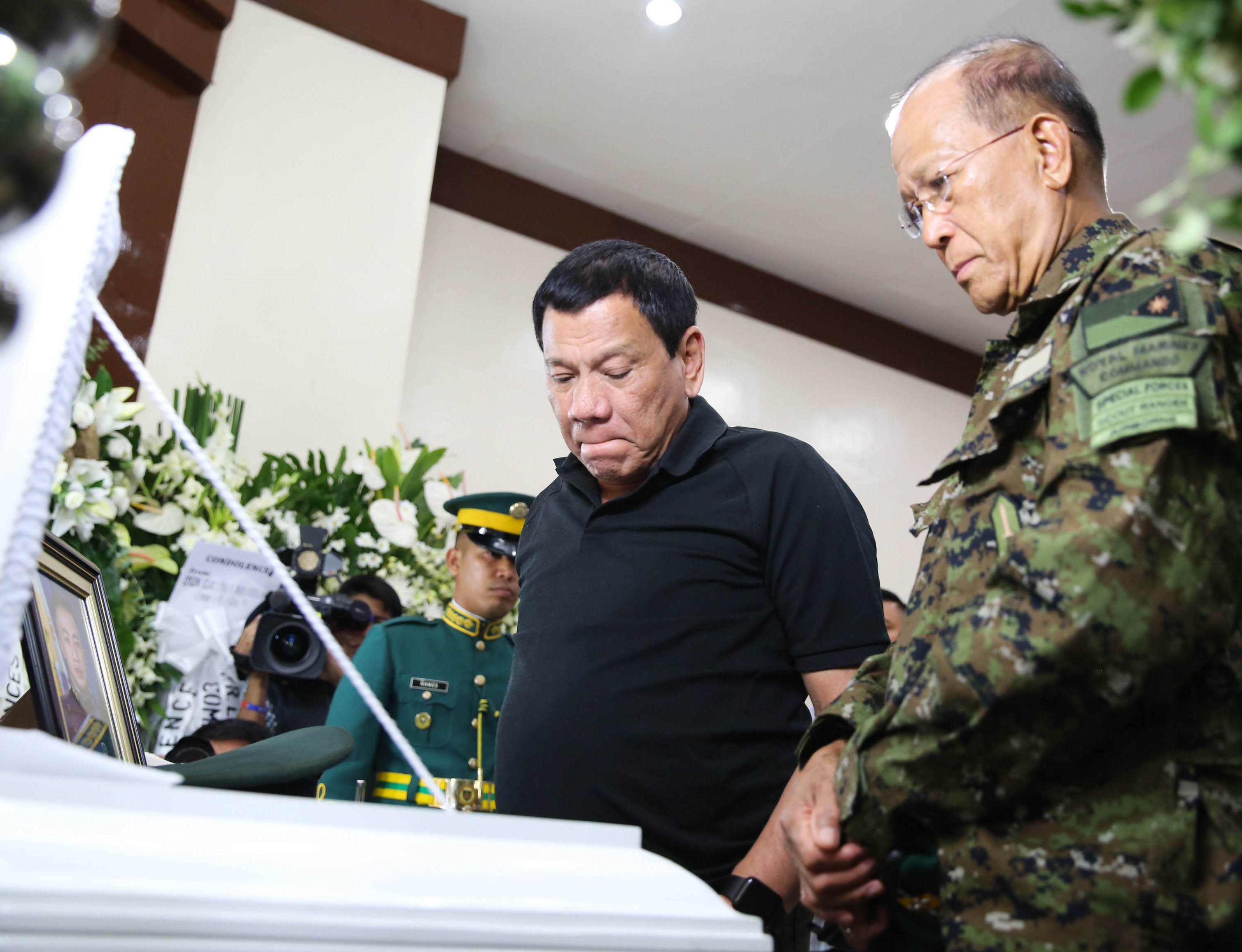 Pres. Duterte pays respects to late Capt. Capio
