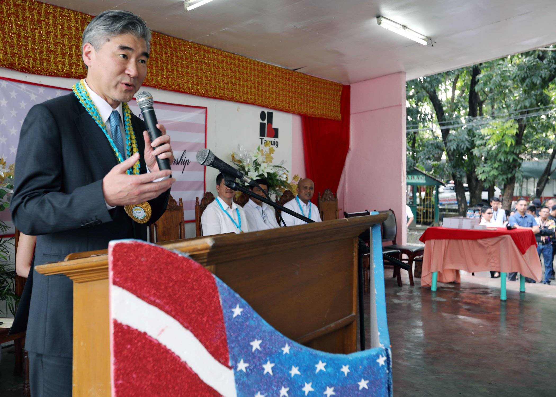 US Ambassador Sung Kim delivers message at English Access Microscholarship launch