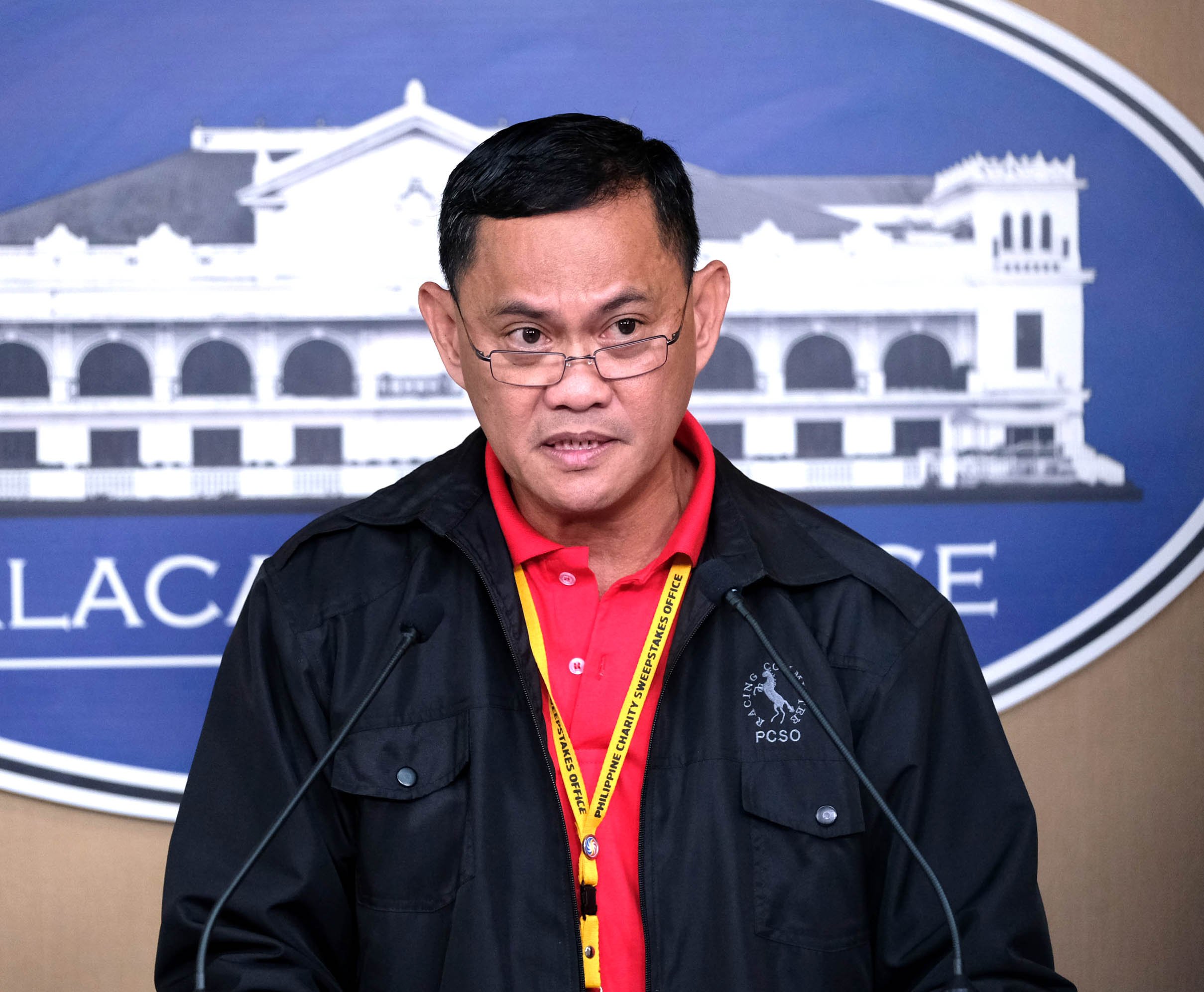 PCSO GM joins press briefing in Malacañang