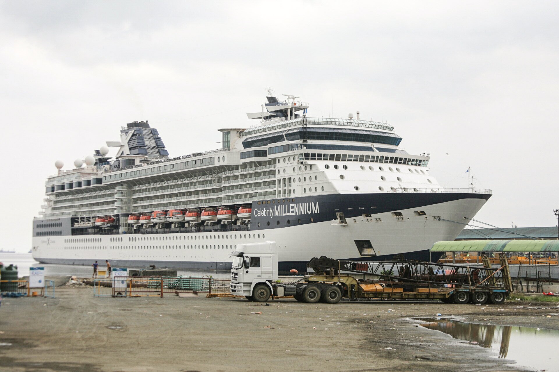 Celebrity Mellennium docked in South Harbor Manila