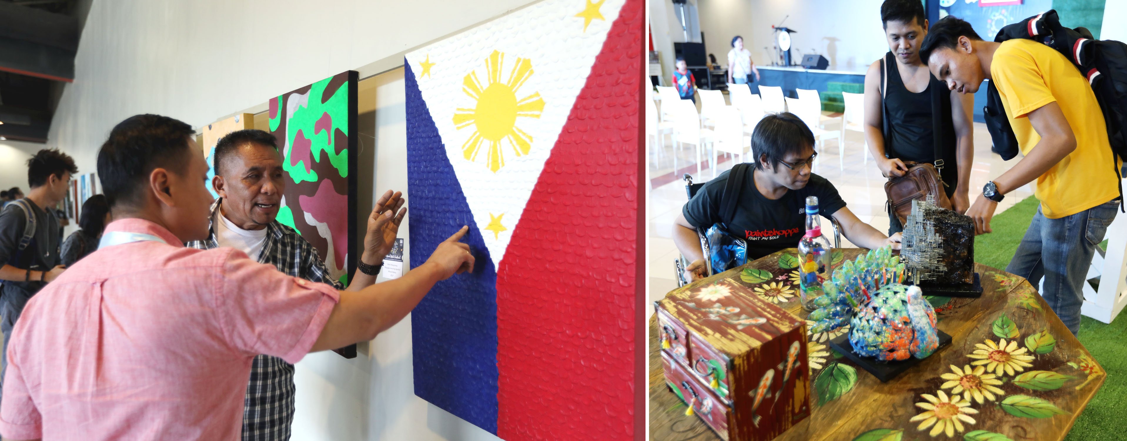 Art exhibit featuring artists from Rizal