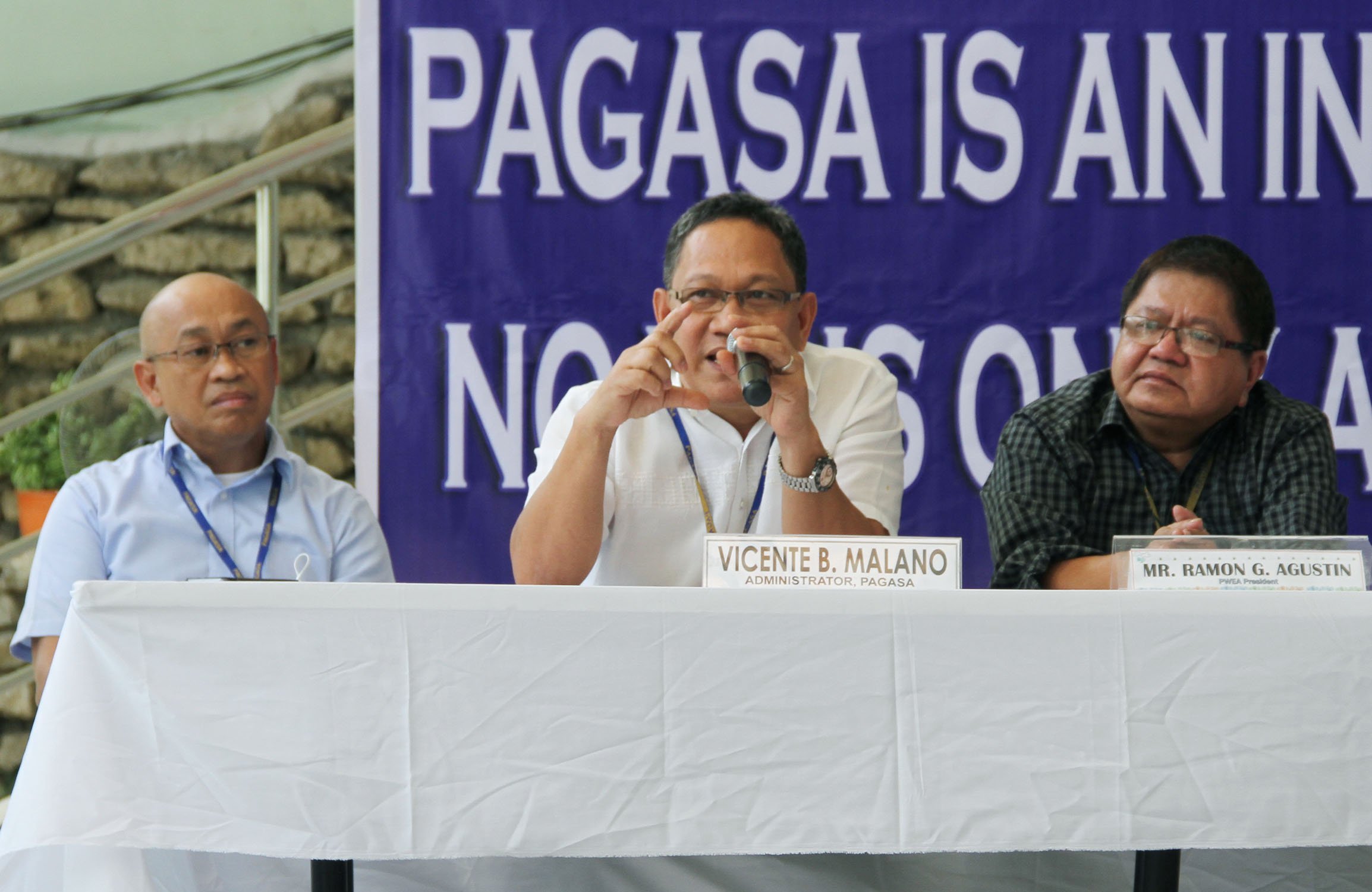 Opening statement of PAGASA Administrator Dr. Vicente B. Malano in a press conference