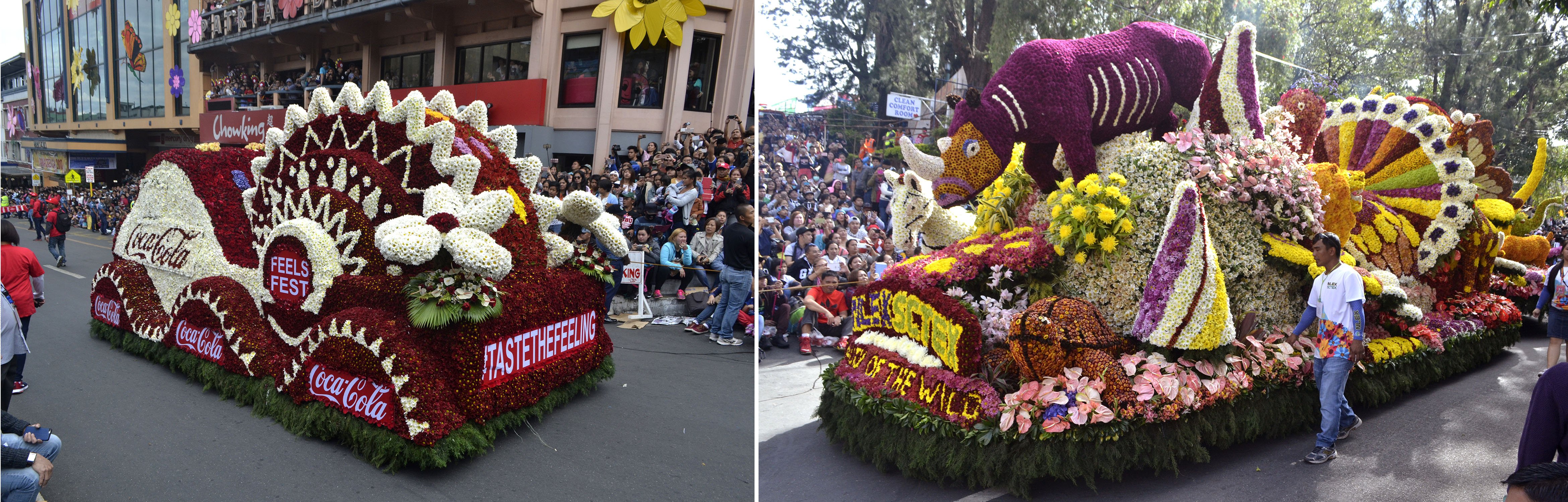 Colorful floats during the 22nd Baguio Flower Festival-Panagbenga 2017