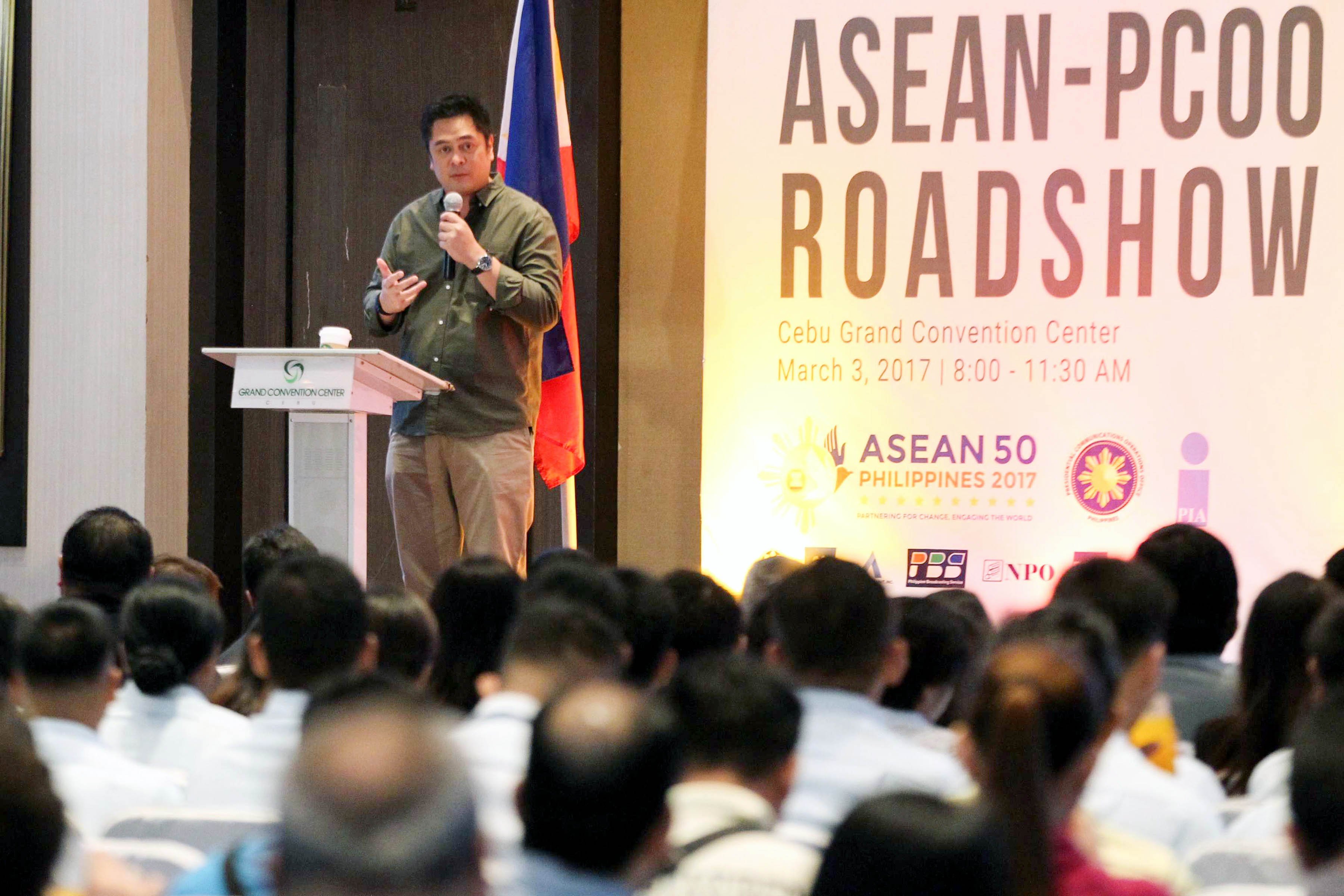 Sec. Andanar at the ASEAN-PCOO roadshow in Cebu