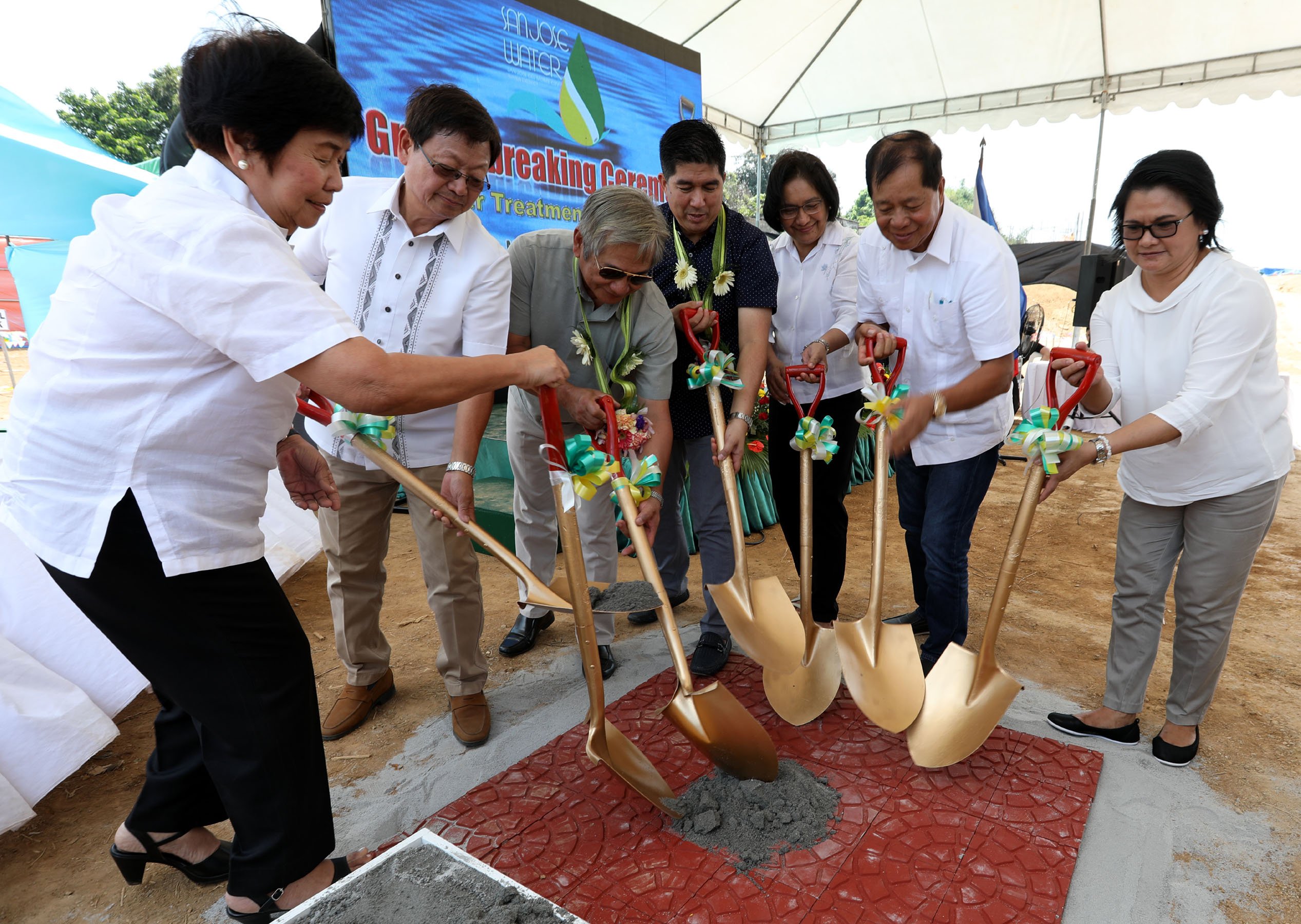 Groundbreaking ceremony of Water Treatment Plant no.3