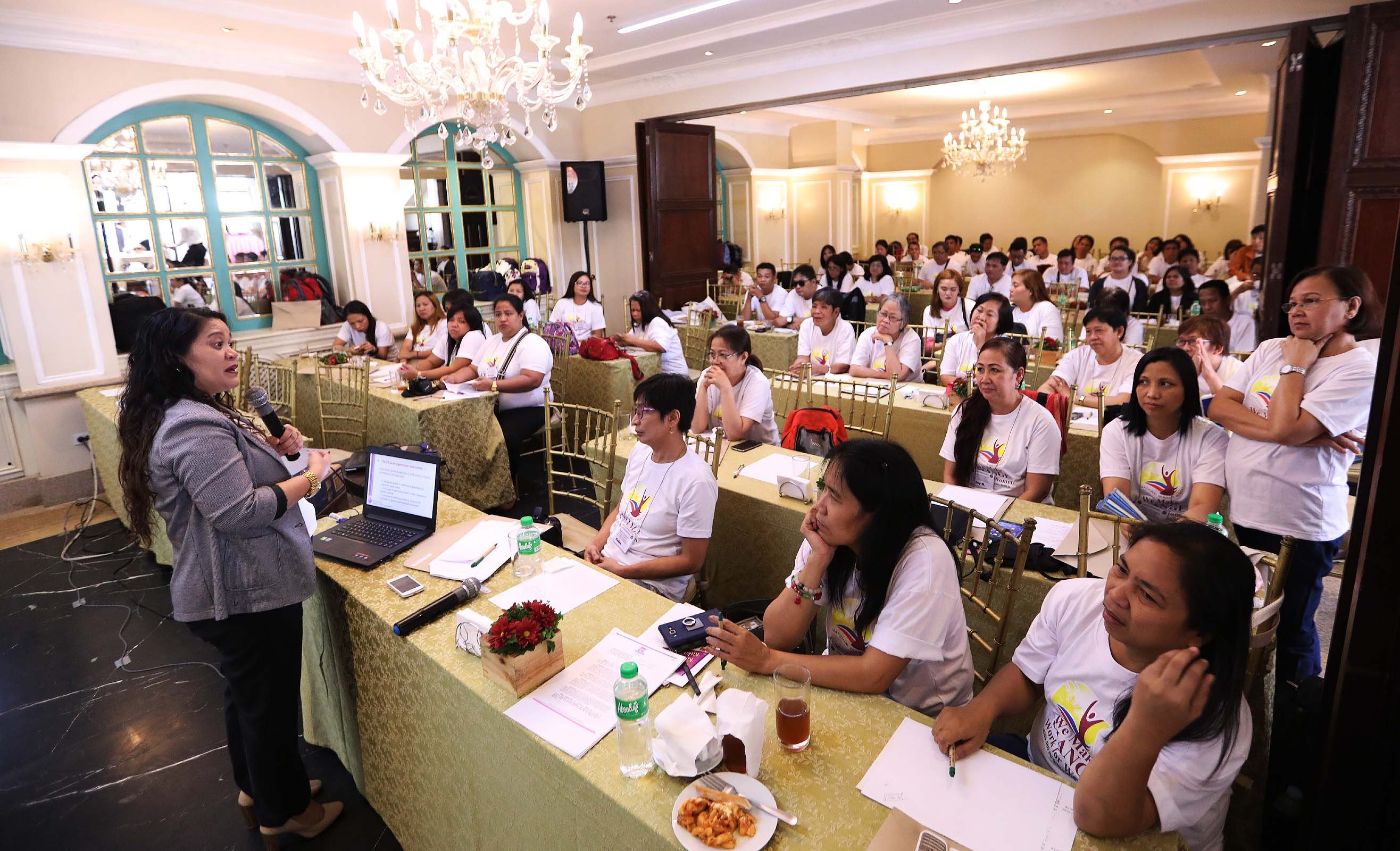 PCOO-NIB's Gender and Development workshop 2017 in Tagaytay City