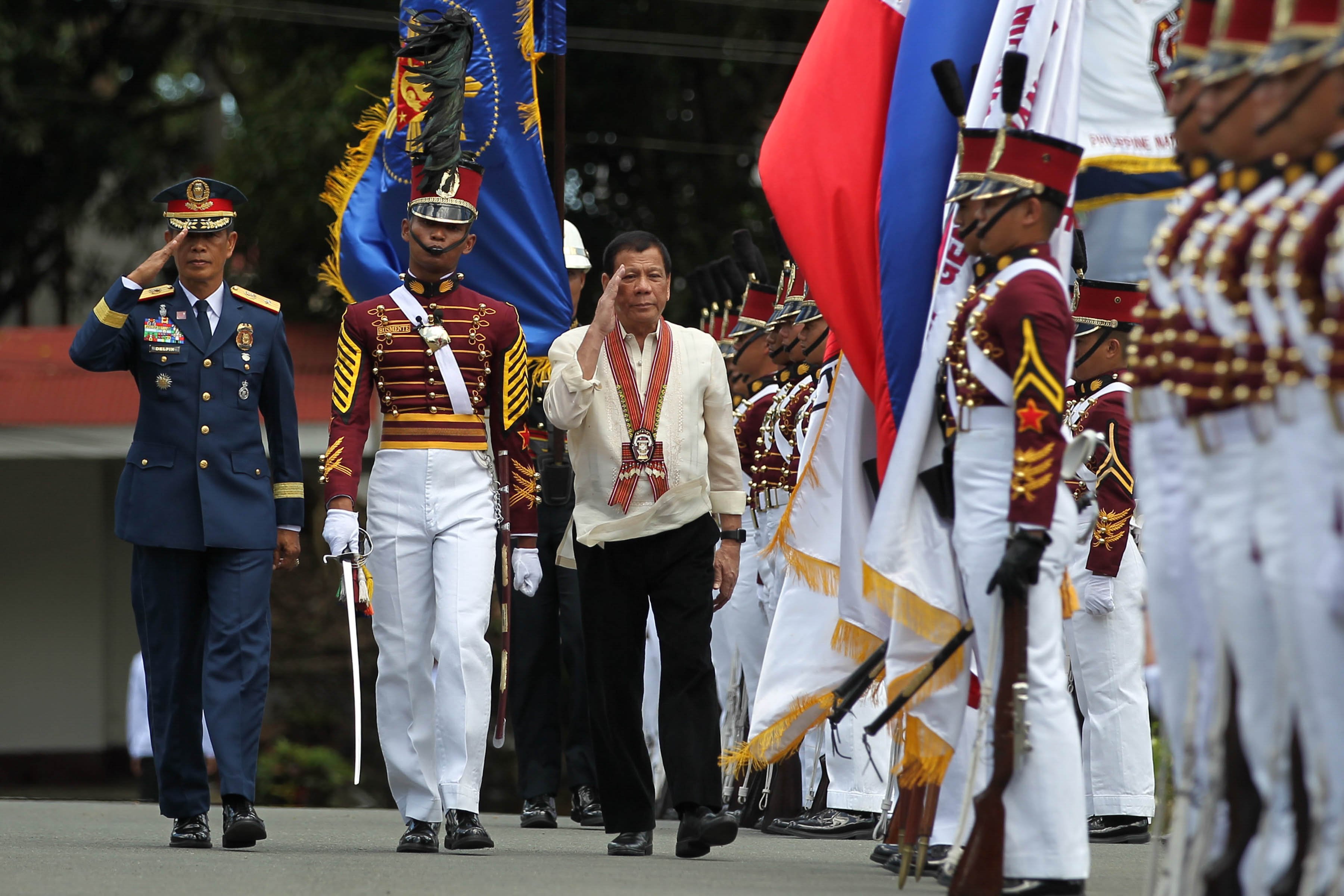 Pres. Duterte at PNPA's 38th graduation rites