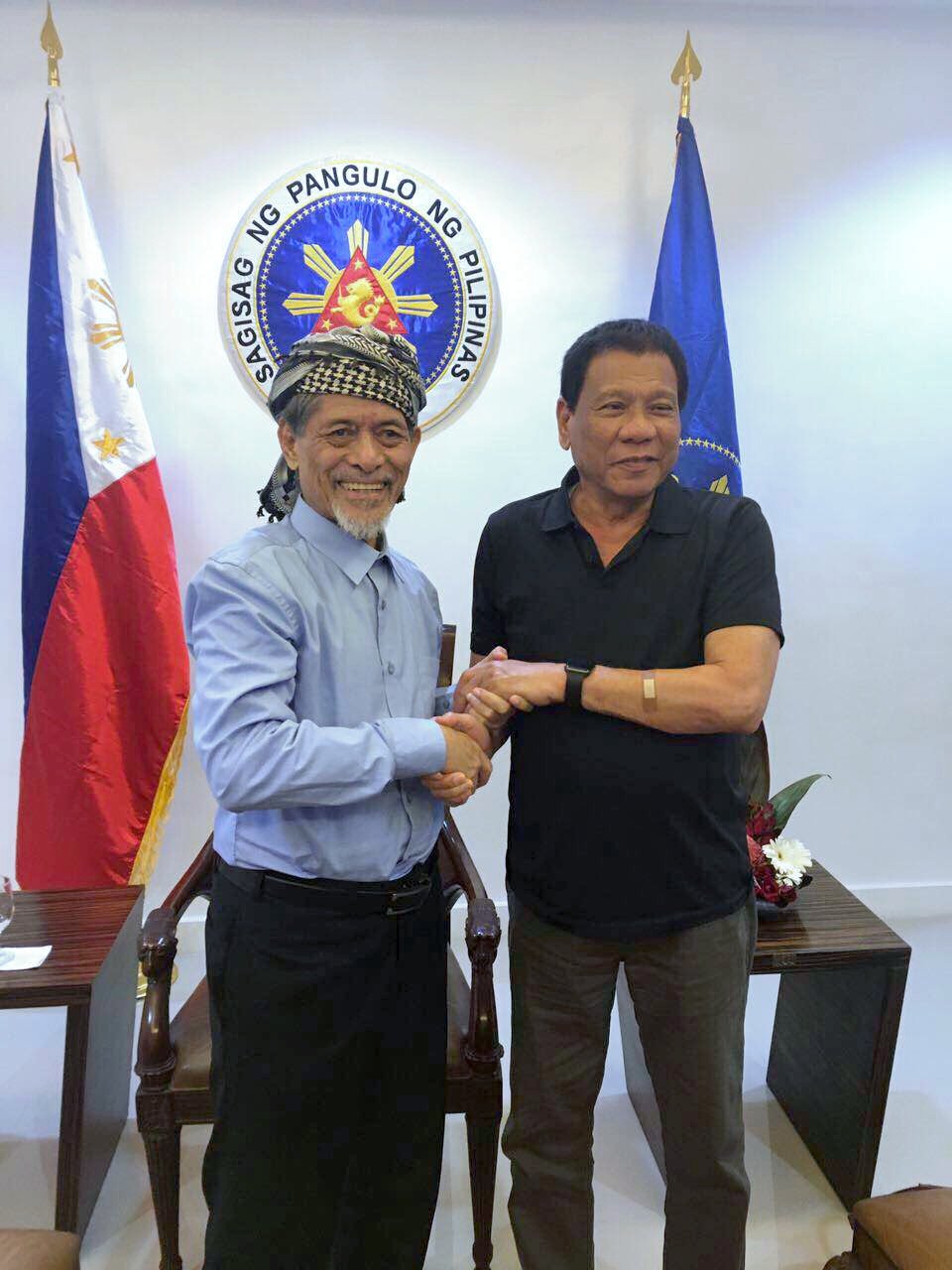 PRRD meets MNLF Chair Nur Misuari