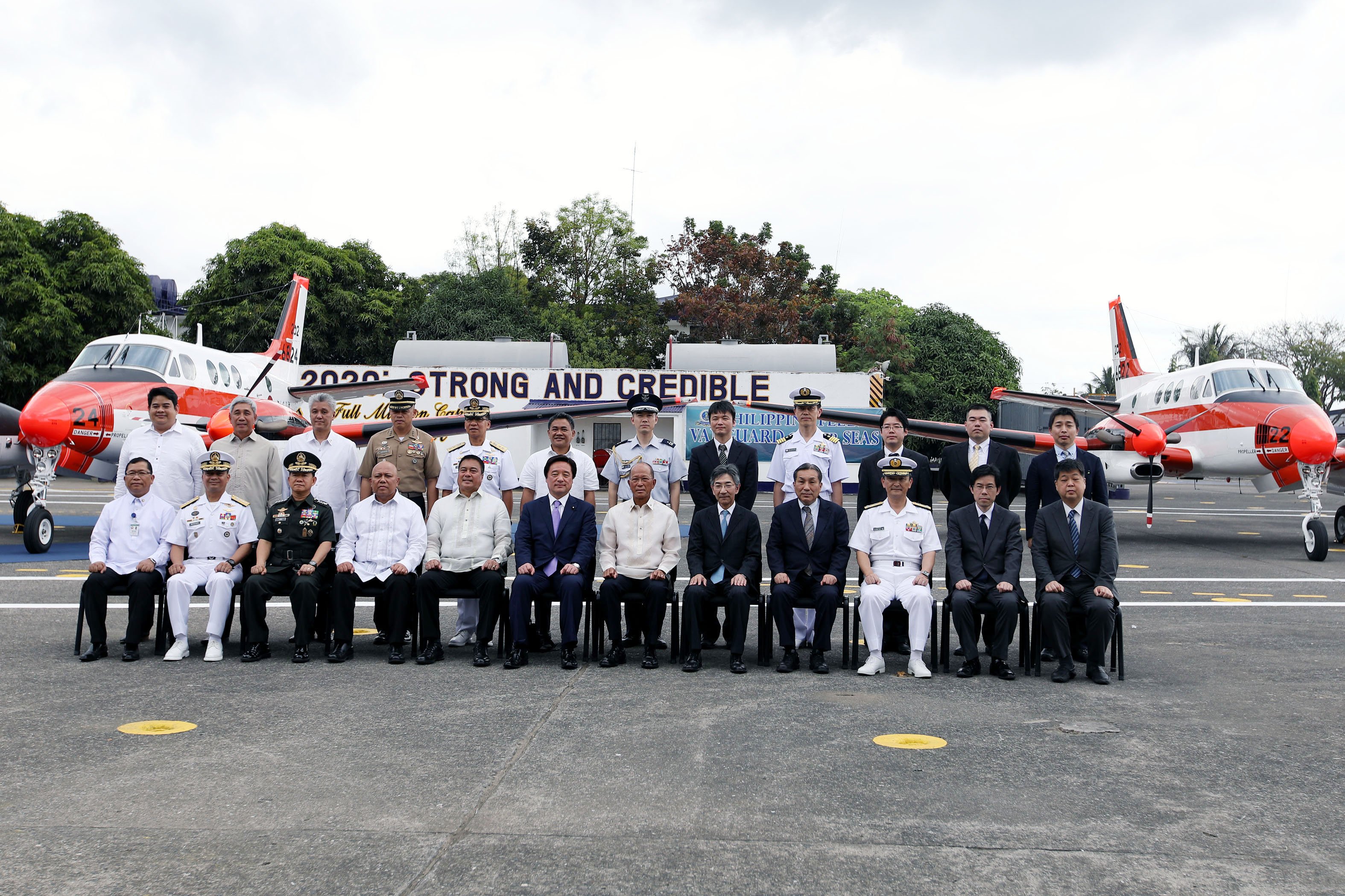 Philippine and Japanese Defense officials