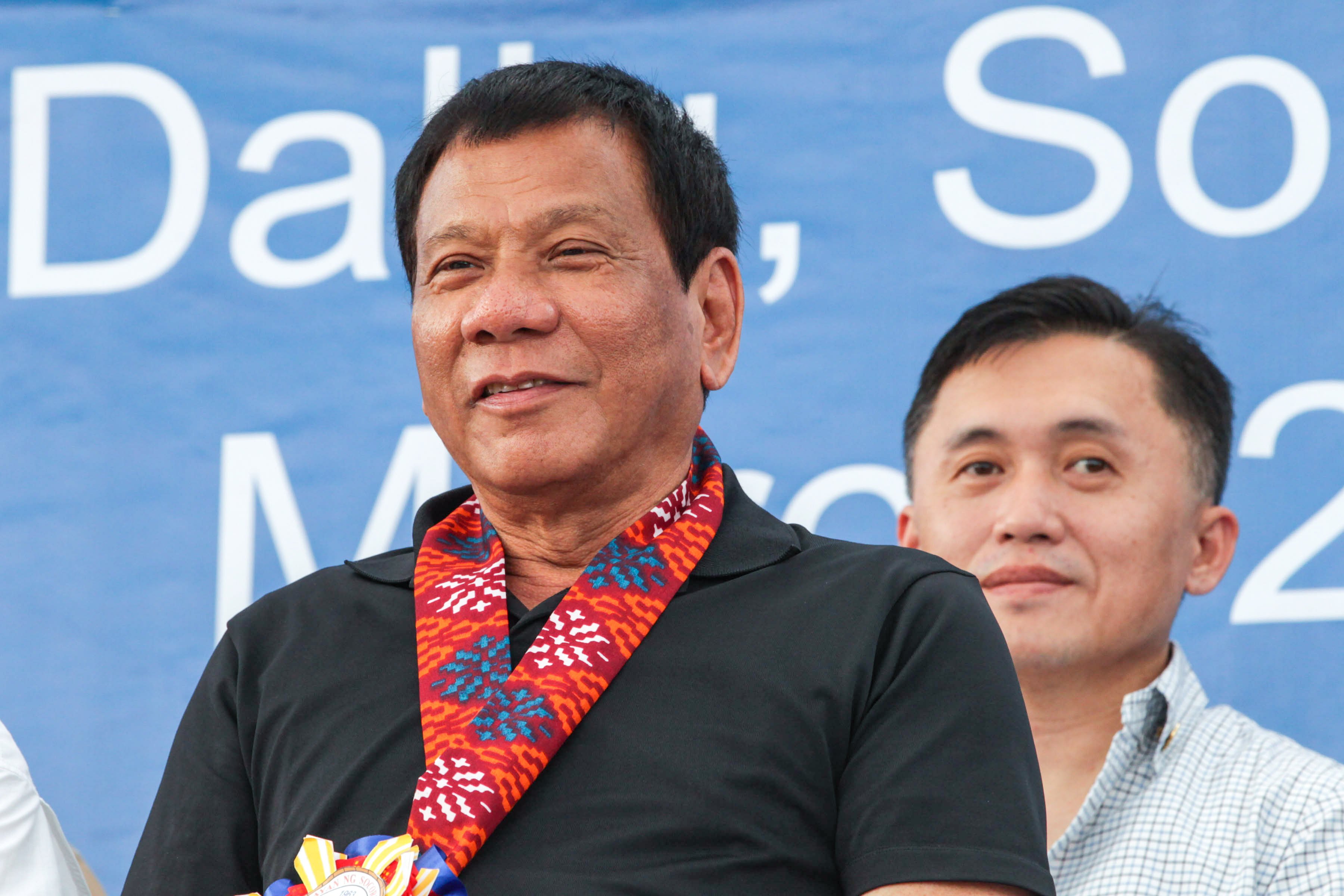 President Duterte during People's Day celebration in Socorro, Oriental Mindoro