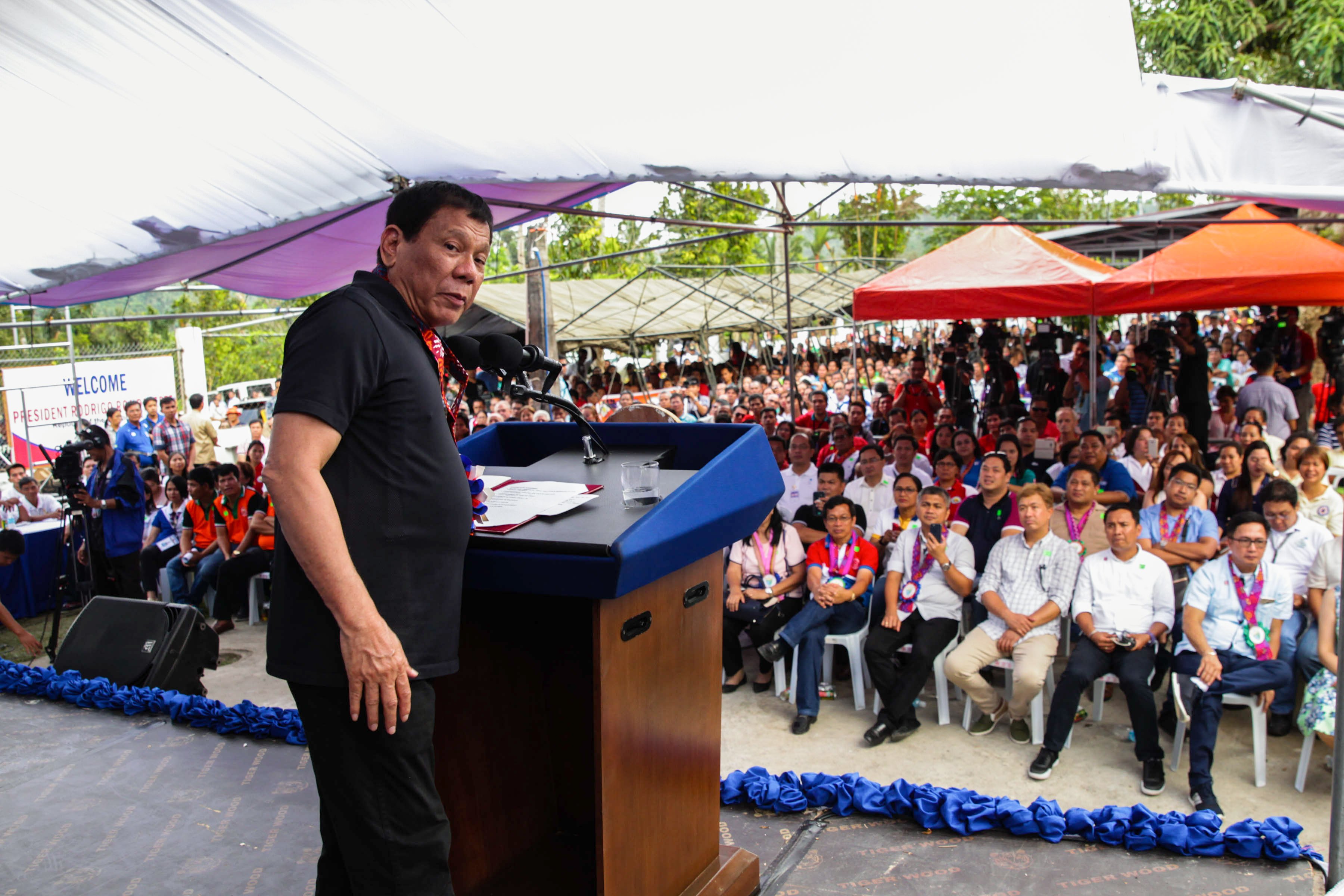 President Duterte in Socorro, Oriental Mindoro