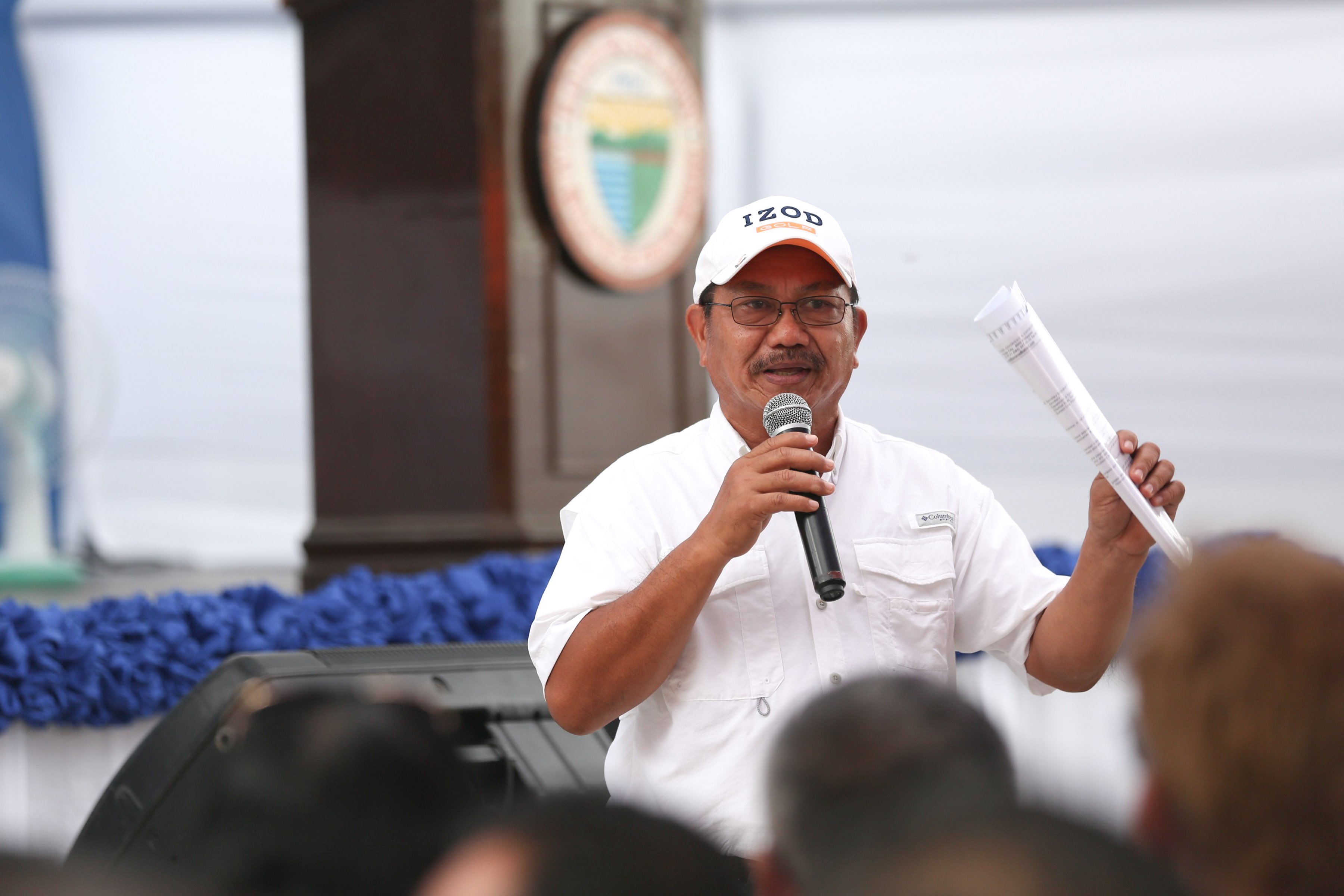 Agriculture Secretary Manny Pinol gives updates on irrigation programs in Oriental Mindoro