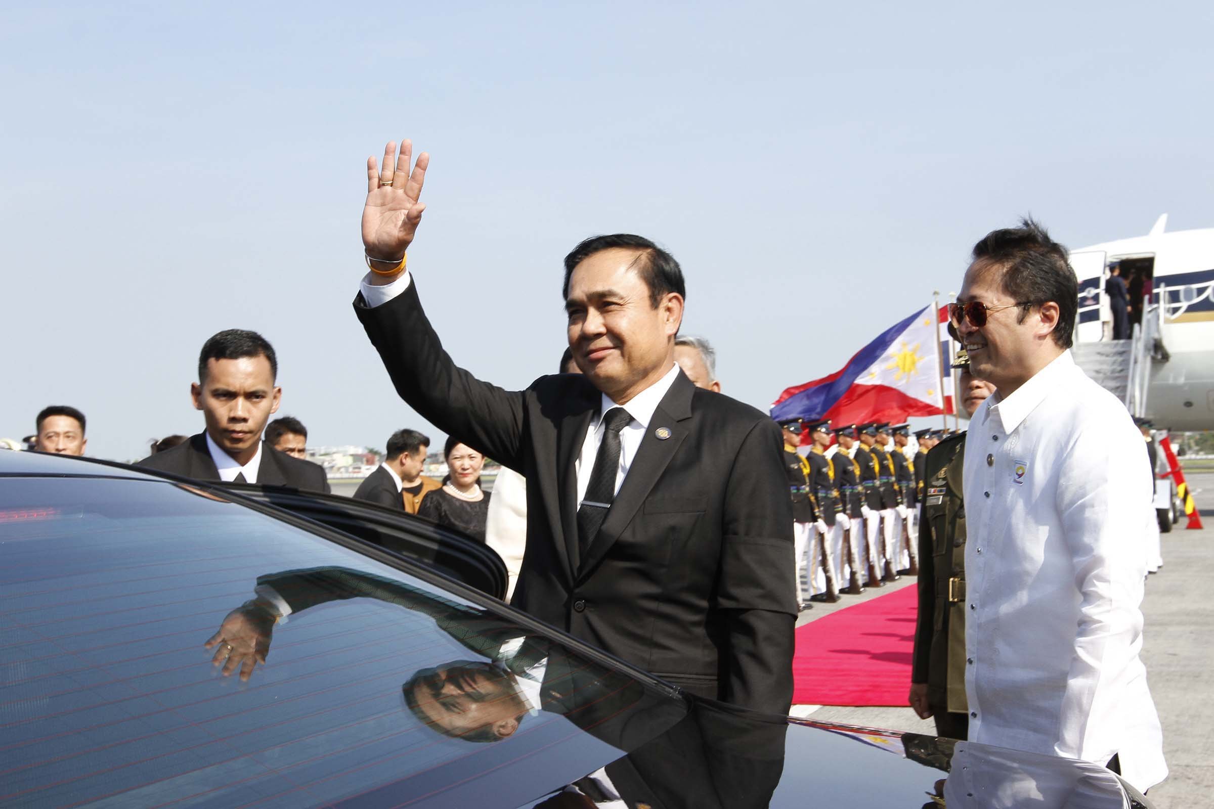 Thai PM Prayut Chan-o-cha arrives for ASEAN Summit