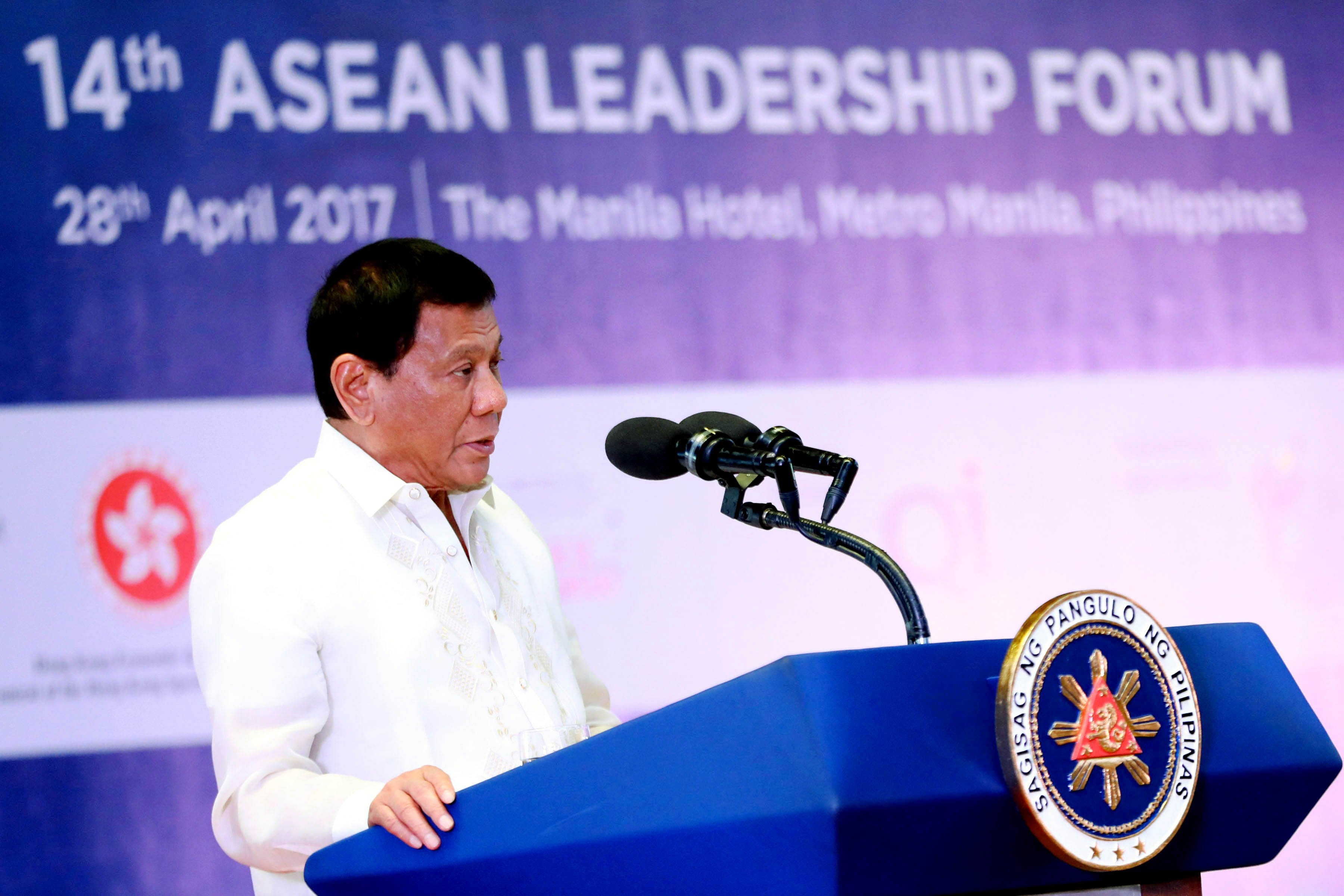 Pres. Duterte addresses 14th ASEAN Leadership Forum