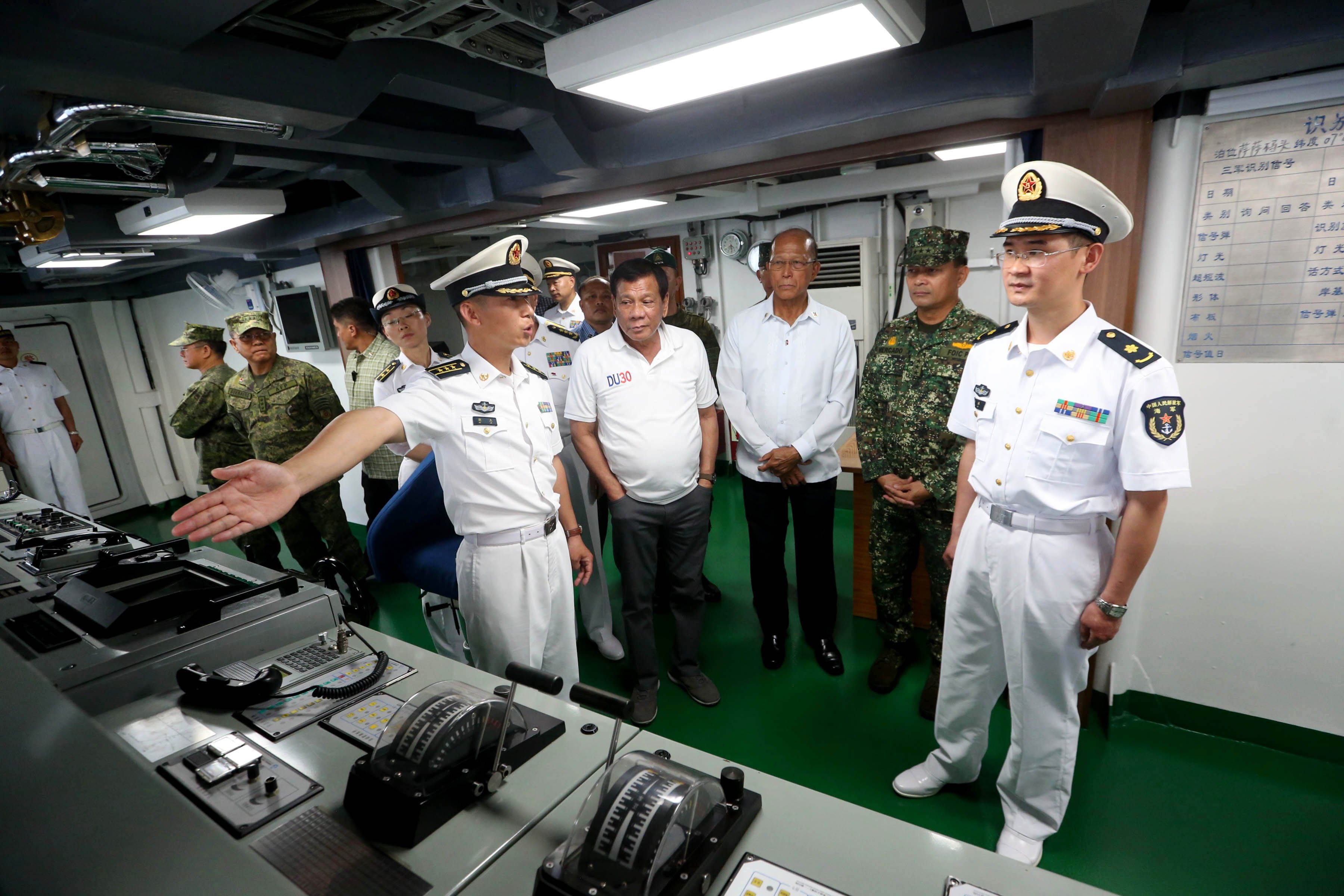 PRESIDENT DUTERTE VISITS PEOPLE'S LIBERATION ARMY NAVY (PLAN) FLAGSHIP DESTROYER ‘CHANG CHUN’