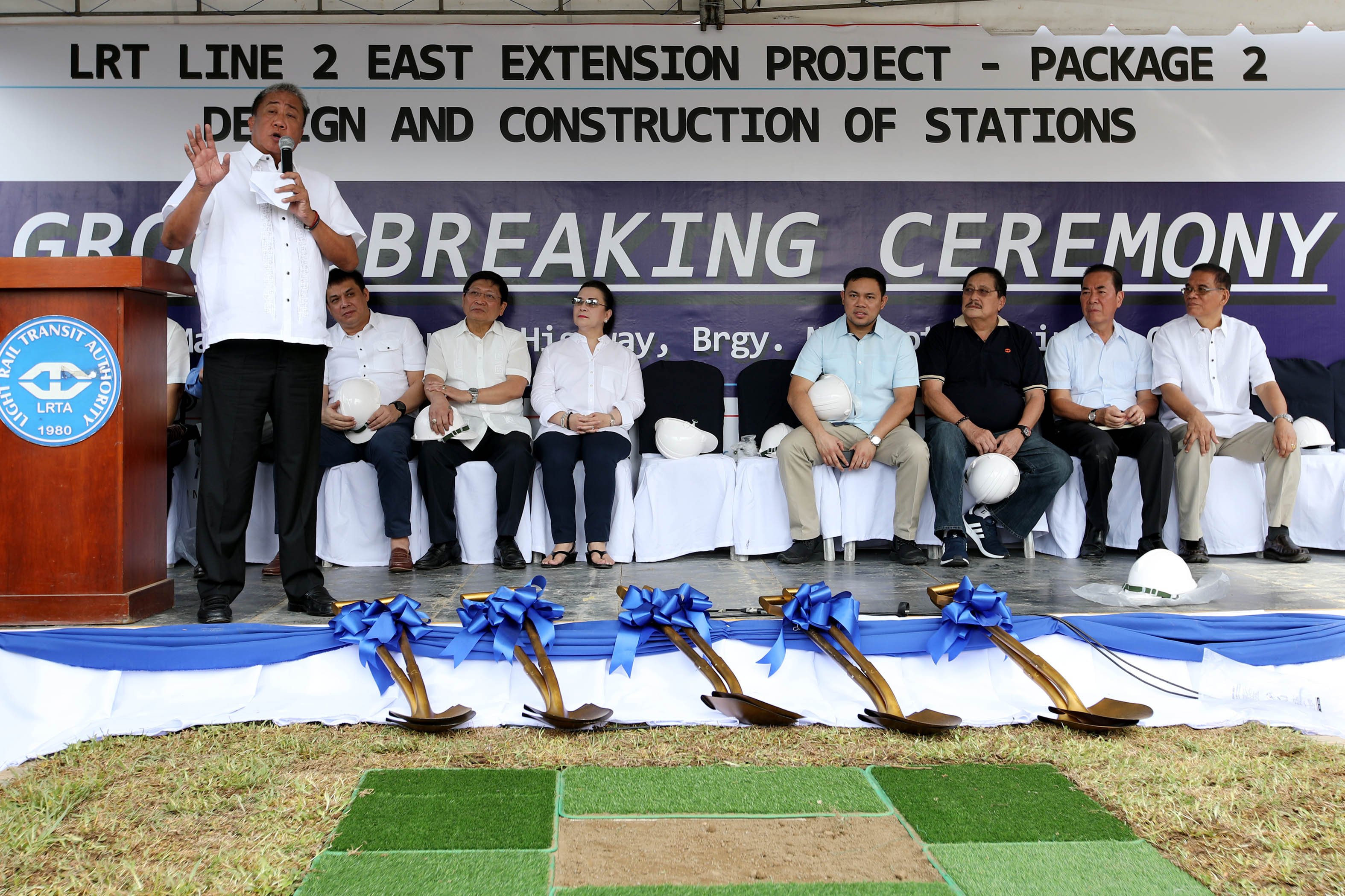 Transportation Sec. Tugade at the Groundbreaking ceremonies of LRT-2 Extension Project- Package 2