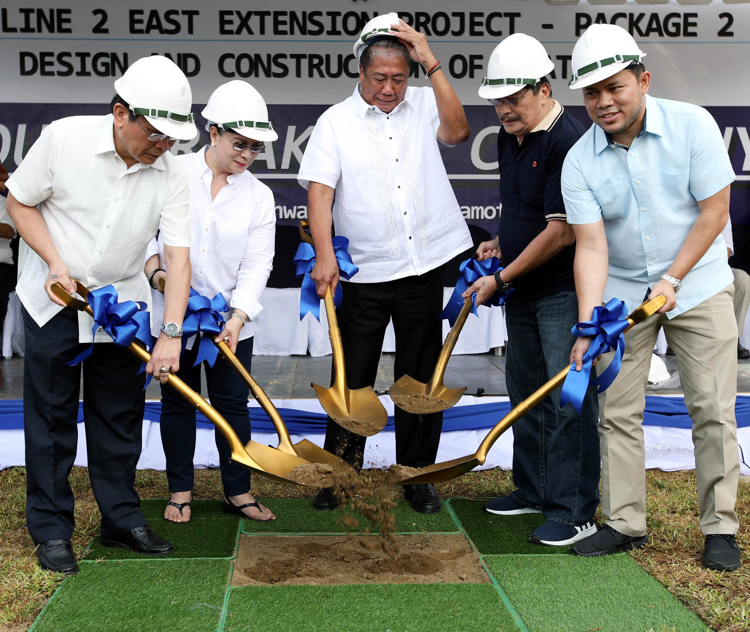 Transportation Secretary Tugade leads the groundbreaking of LRT-2 East Extension Project-Package 2