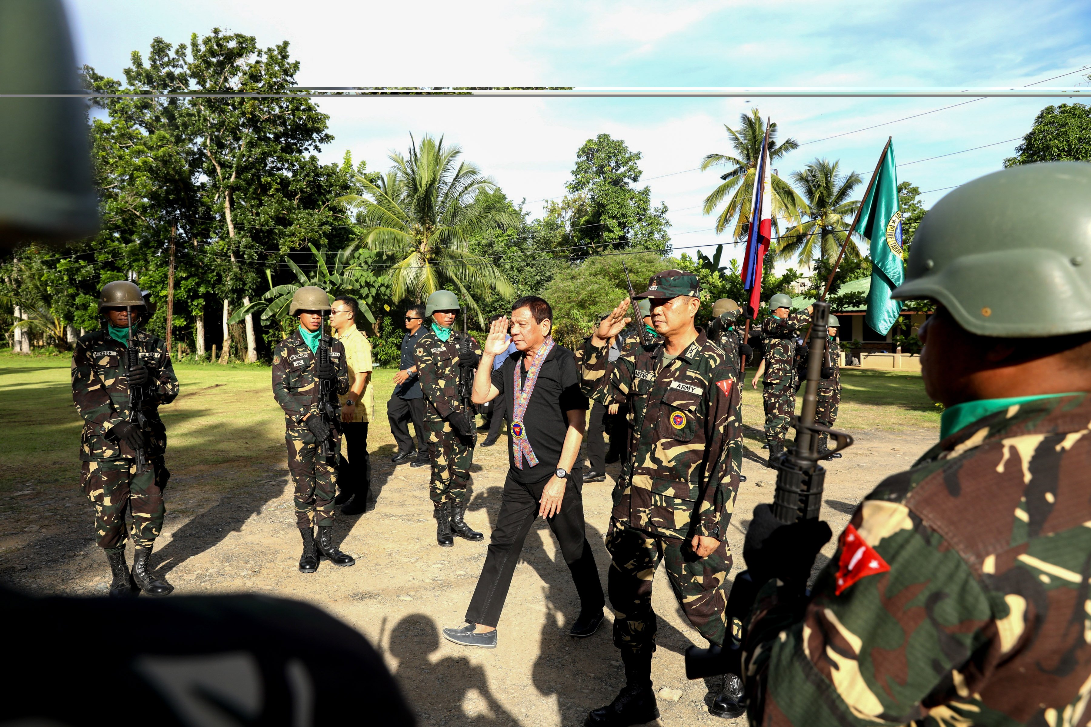 Duterte visits 102nd Infantry Brigade in Ipil, Zamboanga Sibugay