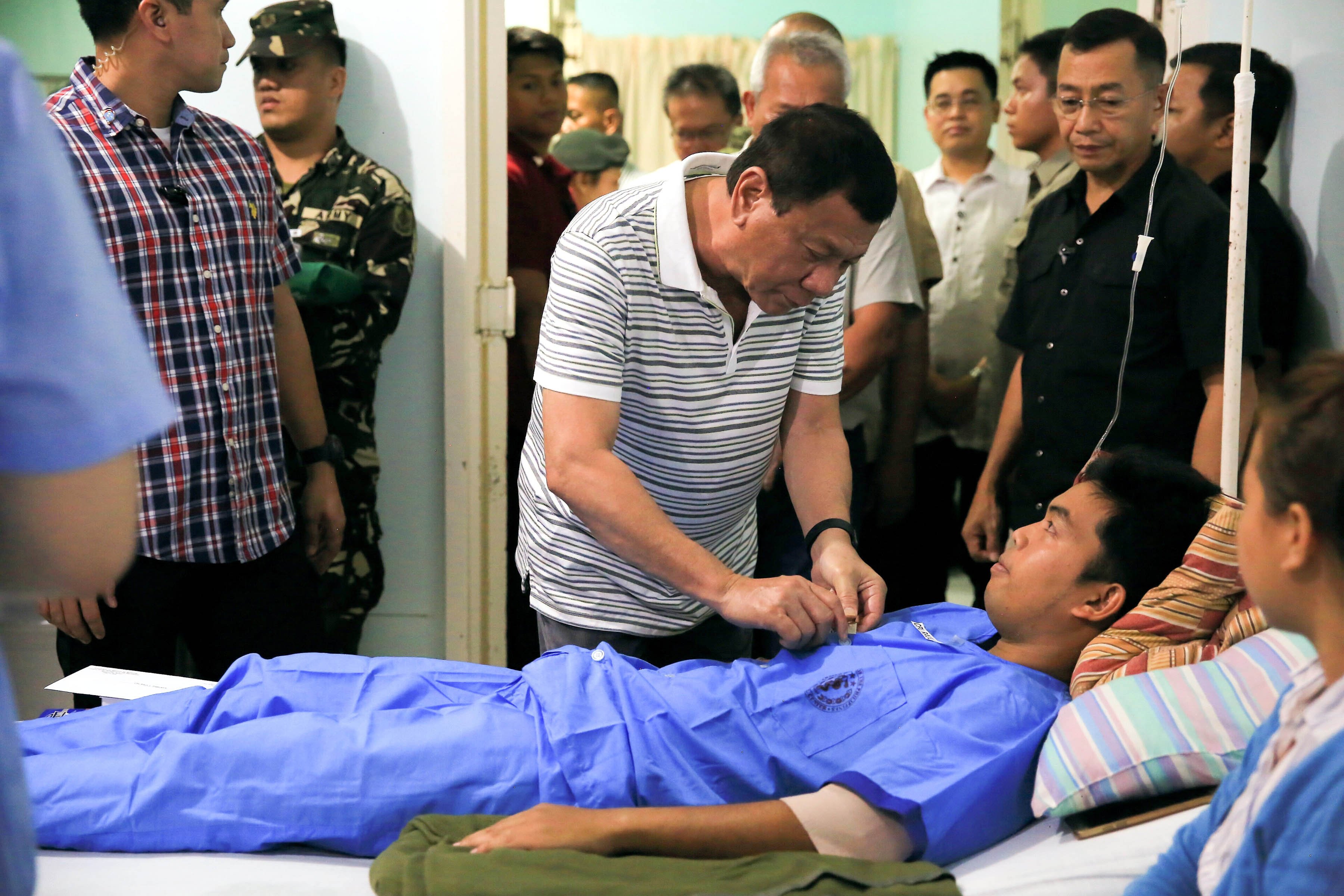 PRRD visits Wounded Combatants in Cagayan de Oro