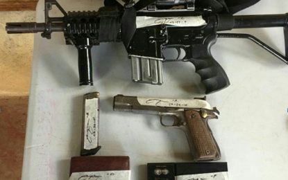 <p>Photo shows firearms the government operatives seized in a law enforcement operation on Friday in Ganassi, Lanao del Sur. <em><strong>(Photo courtesy: Army’s 1st Infantry Division)</strong></em></p>