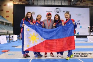 PH women fencers win bronze in Dubai