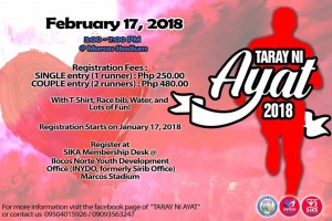 'Taray ni Ayat' to gather 1,500 young Ilokanos in Laoag