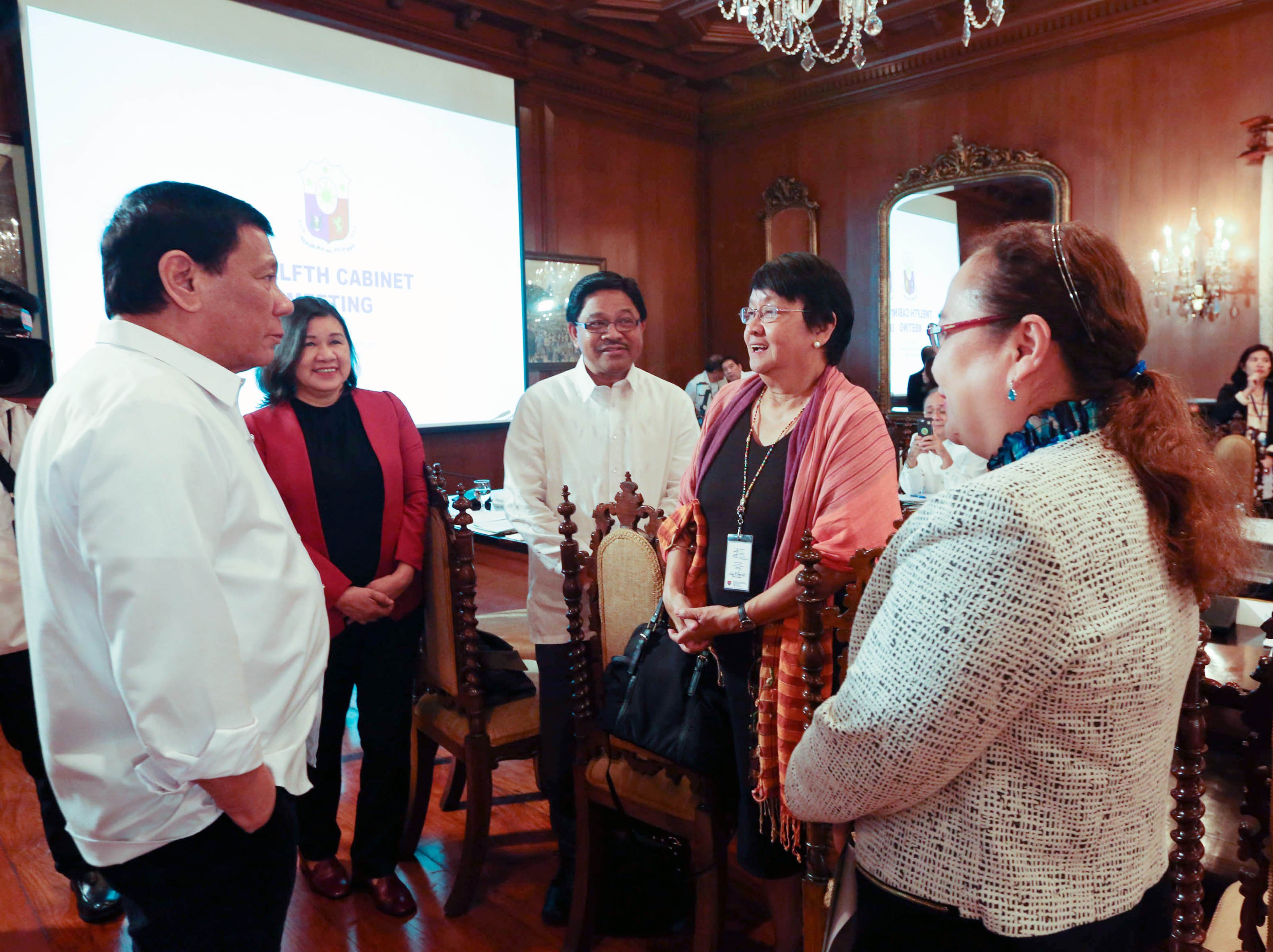 Pres. Duterte presides over 12th Cabinet meeting | Photos | Philippine ...