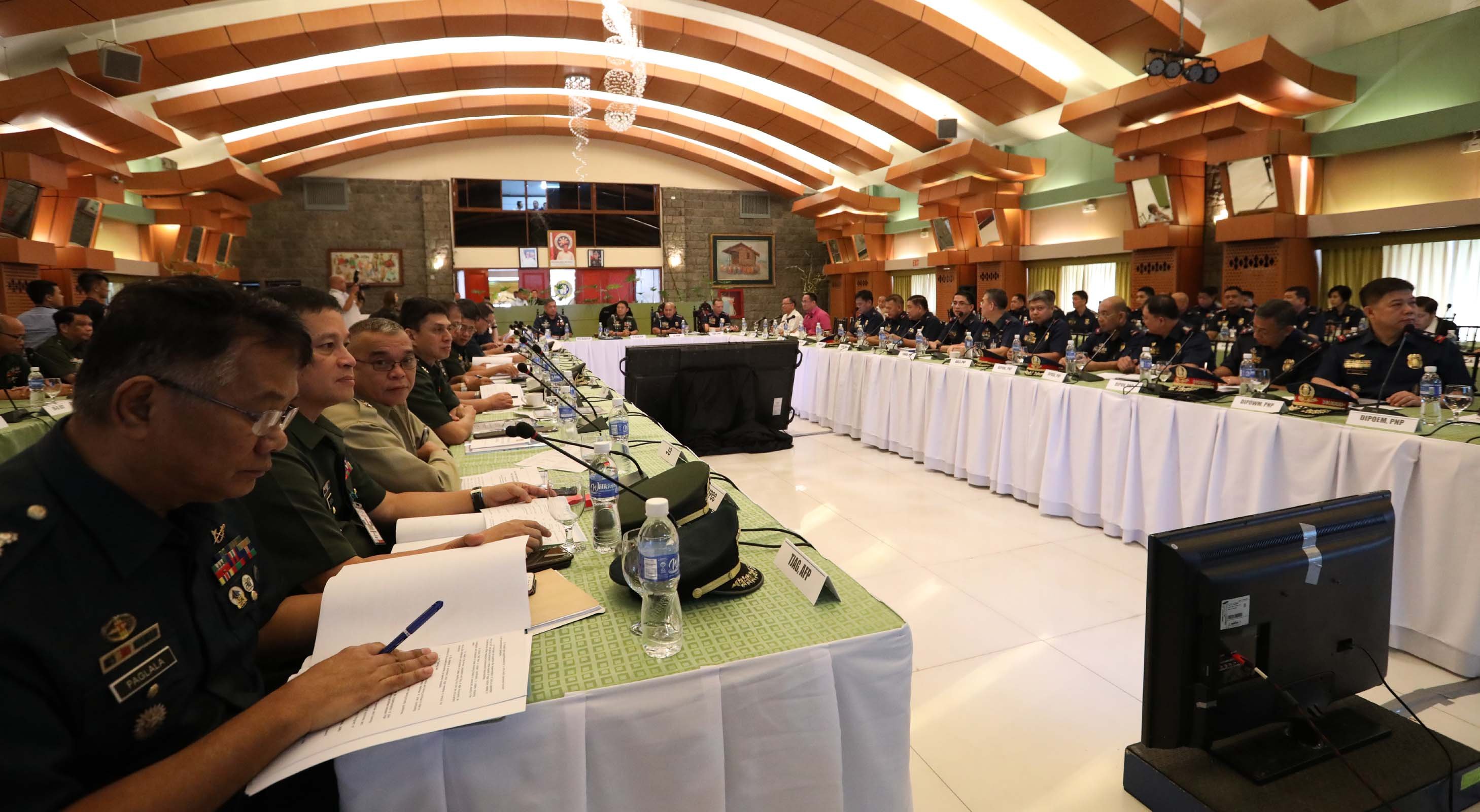 AFP, PNP chiefs lead peace and security council's meeting