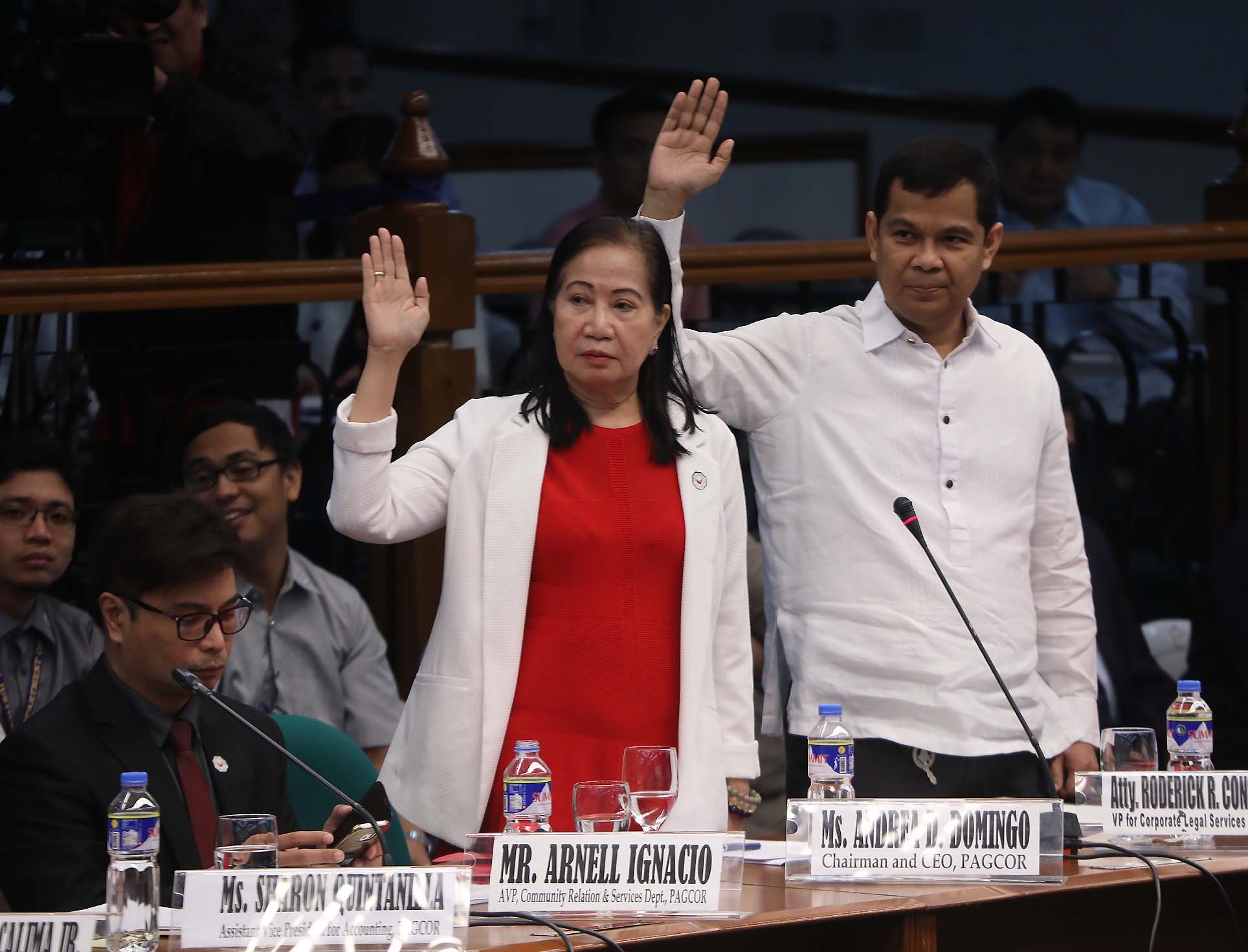 PAGCOR Execs testify at Senate probe on Jack Lam and Immigration's alleged bribery scandal