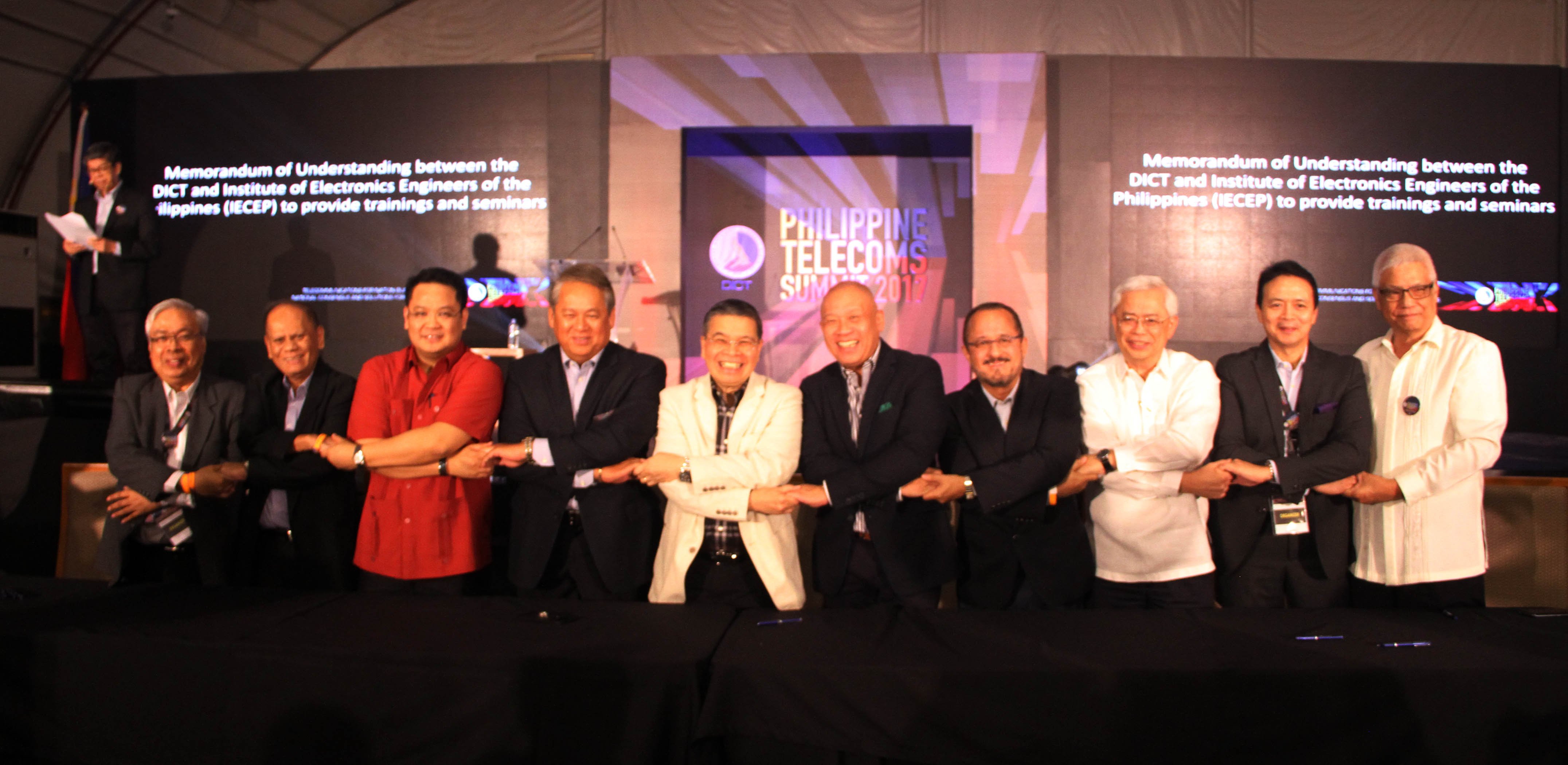 MOA signing at Philippine TeleComs Summit 2017