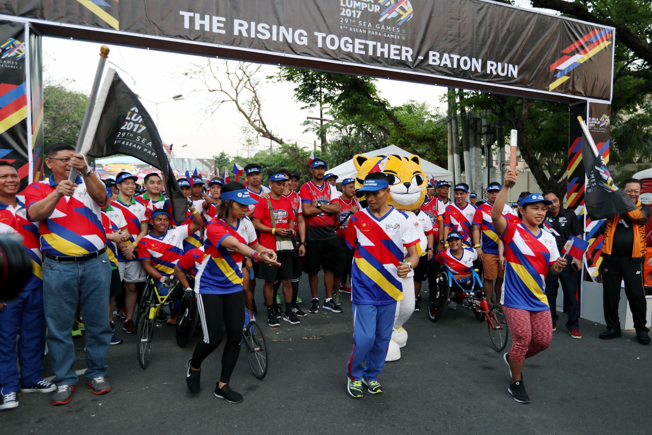 Rising together-Baton run for the 29th Sea Games and 9th Asean Para Games