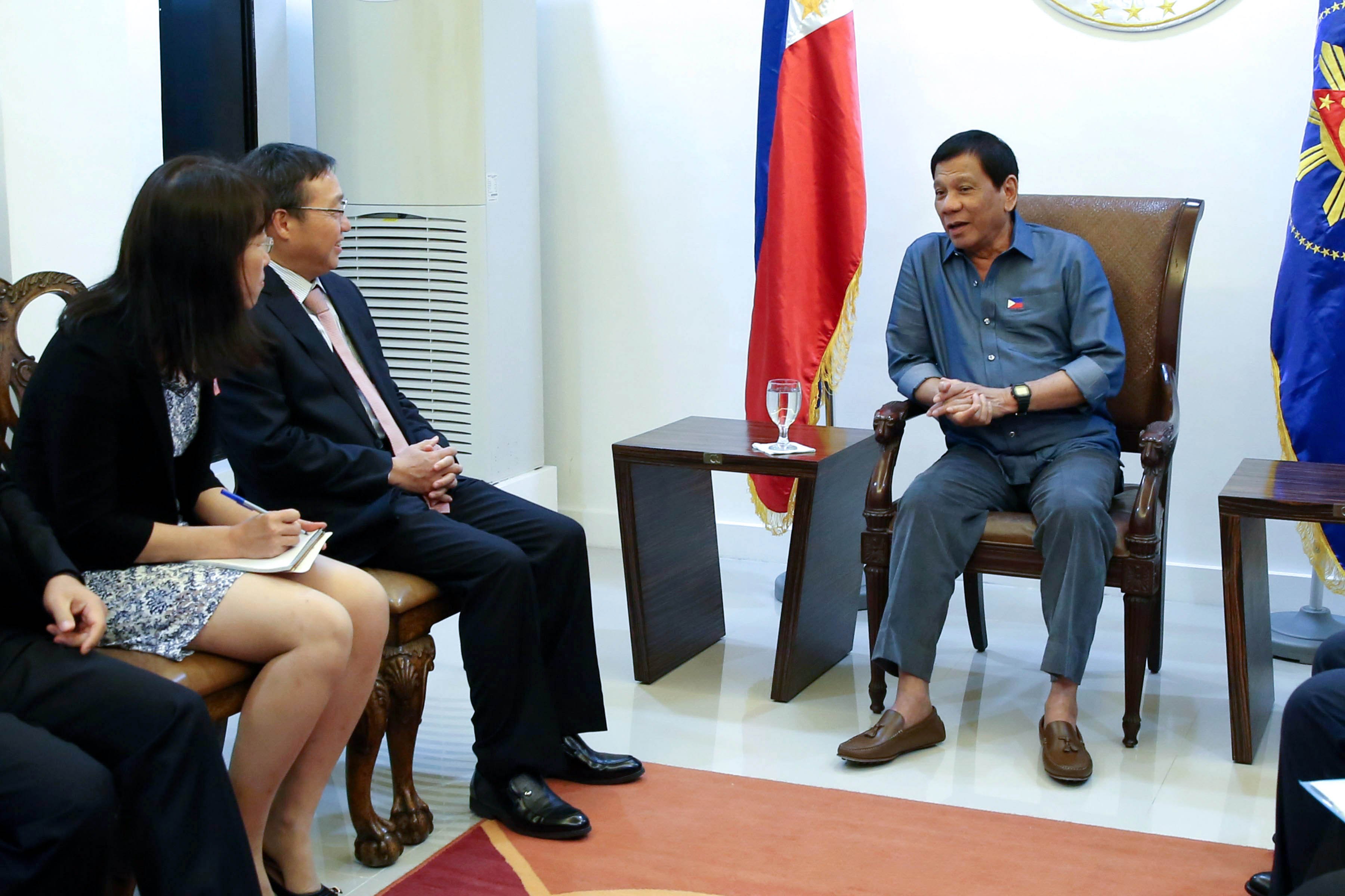 President Rodrigo Duterte meets with Bank of China Vice Chairman and President Chen Siqing